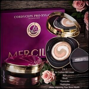 🆕FLAWLESS BB CREAM TRI~COLOR AIR CUSHION FOUNDATION BOXED GIFT SET(2 BB CREAMS)